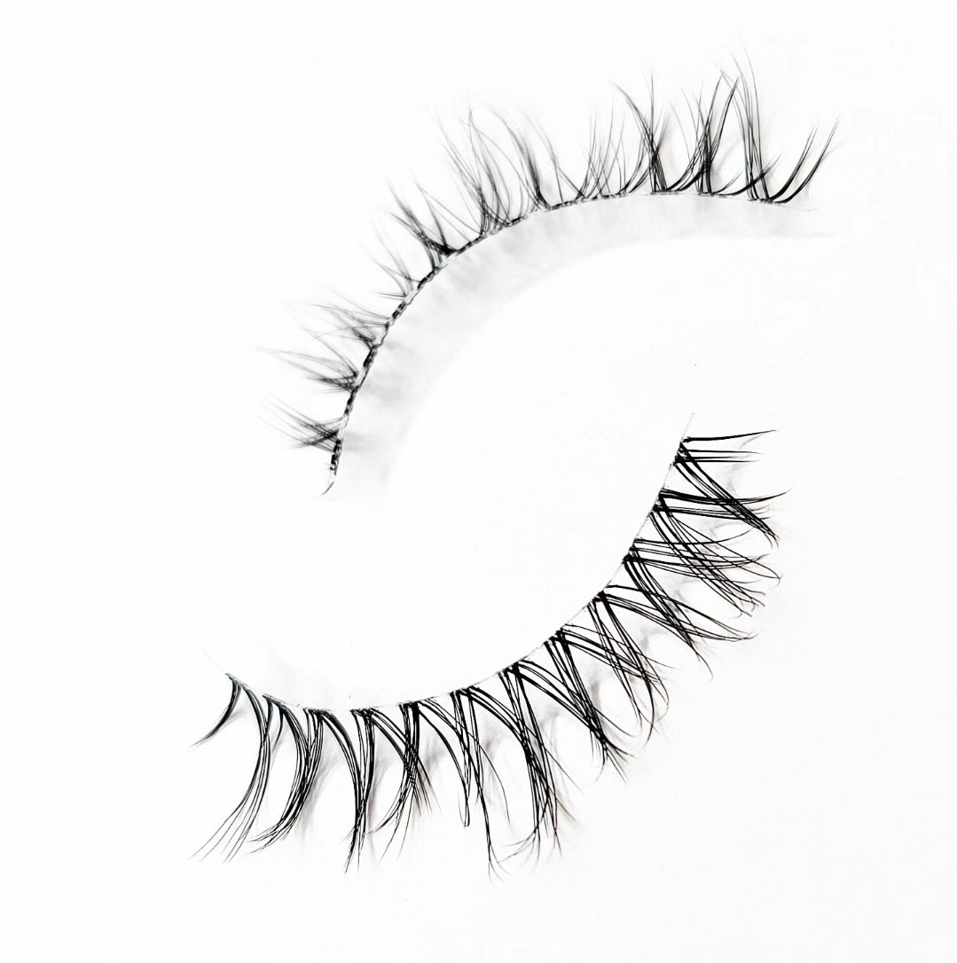 Pearl - Clear band lashes